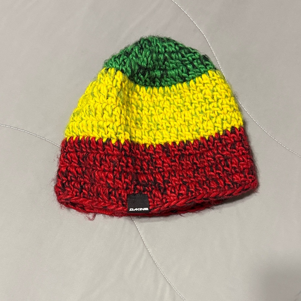 Dakine Beanie in Red, Yellow, and Green